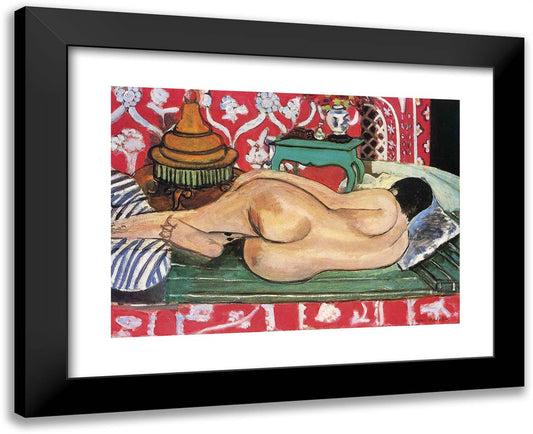 Reclining Nude, Back  24x20 Black Modern Wood Framed Art Print Poster by Matisse, Henri