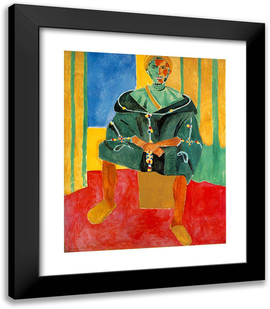 Seated Riffian  20x23 Black Modern Wood Framed Art Print Poster by Matisse, Henri