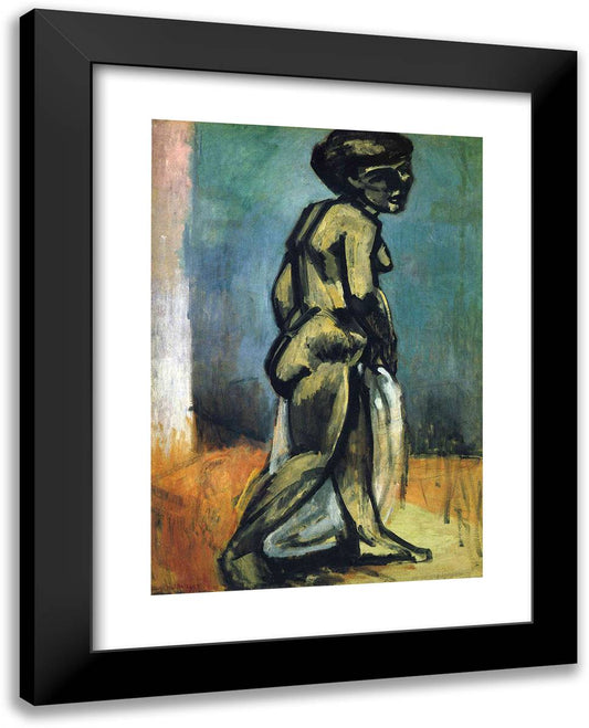 Standing Nude (Nude Study) 19x24 Black Modern Wood Framed Art Print Poster by Matisse, Henri