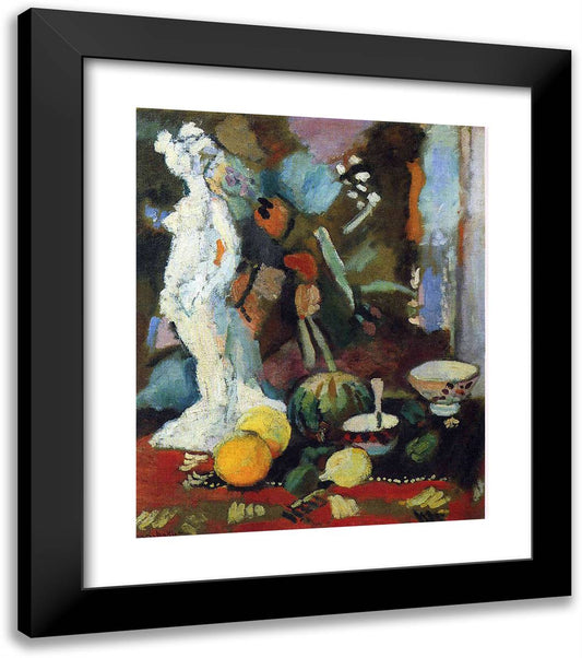 Still Life with Statuette  20x23 Black Modern Wood Framed Art Print Poster by Matisse, Henri