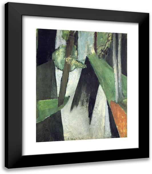 Sun's Ray 20x23 Black Modern Wood Framed Art Print Poster by Matisse, Henri