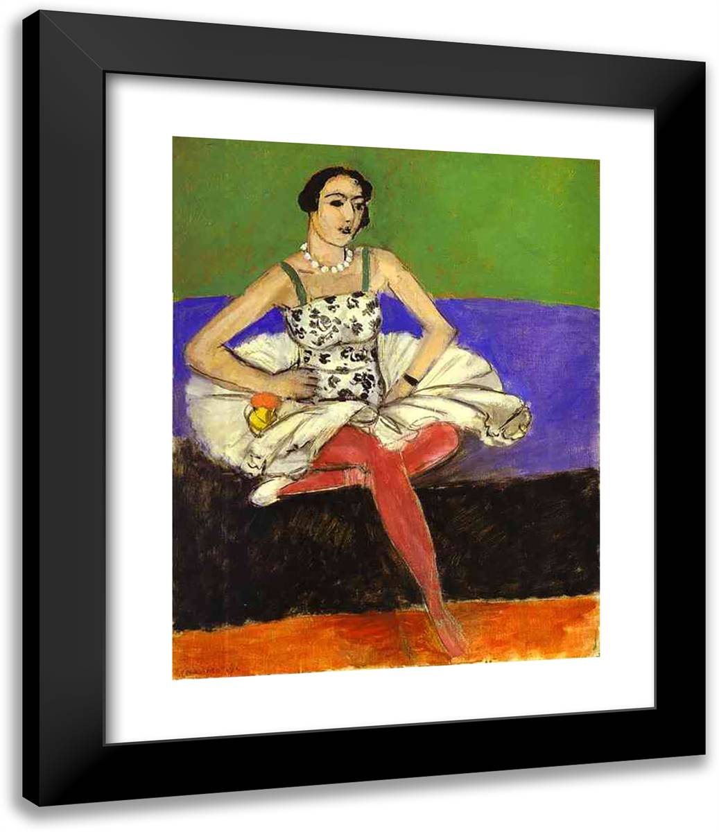 The Ballet Dancer 20x24 Black Modern Wood Framed Art Print Poster by Matisse, Henri