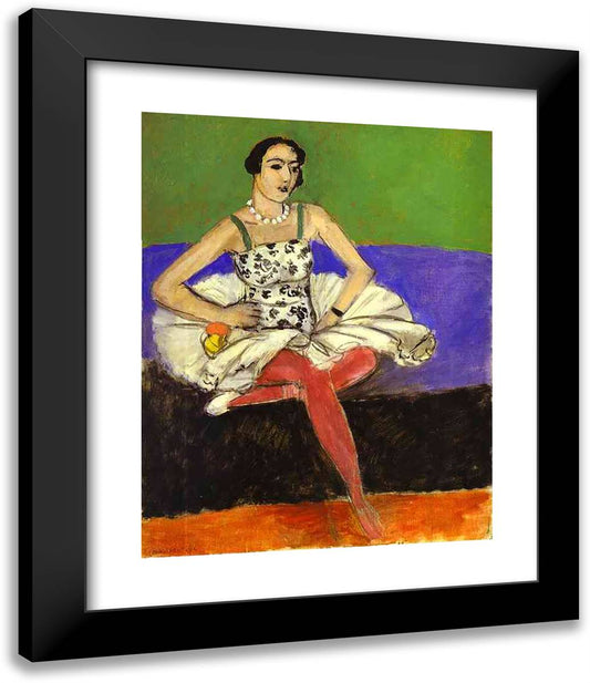 The Ballet Dancer 20x24 Black Modern Wood Framed Art Print Poster by Matisse, Henri