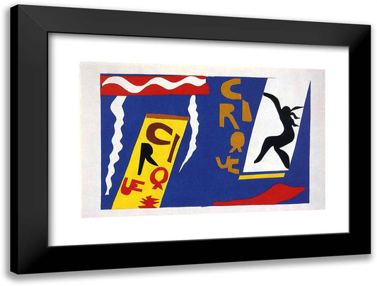 The Circus 24x18 Black Modern Wood Framed Art Print Poster by Matisse, Henri