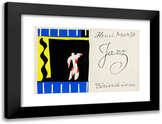 The Clown, from Jazz 24x18 Black Modern Wood Framed Art Print Poster by Matisse, Henri