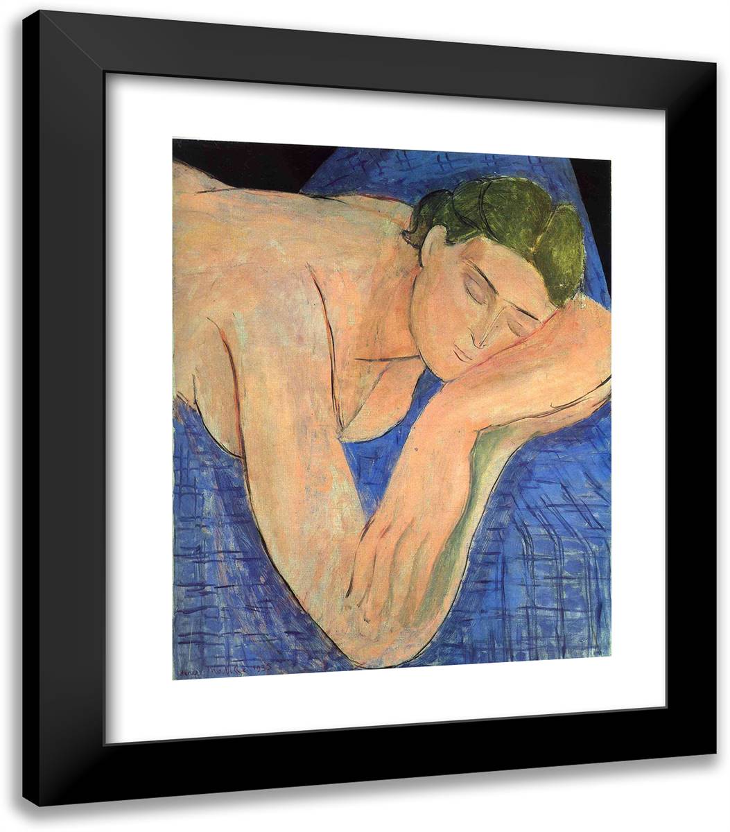 The Dream  20x23 Black Modern Wood Framed Art Print Poster by Matisse, Henri