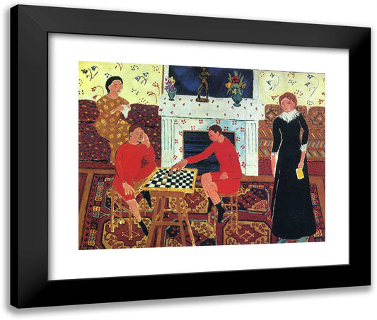 The Family of the Artist  24x20 Black Modern Wood Framed Art Print Poster by Matisse, Henri