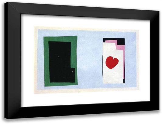 The Heart 24x18 Black Modern Wood Framed Art Print Poster by Matisse, Henri