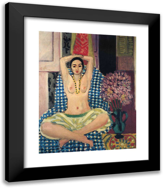 The Hindu Pose 20x23 Black Modern Wood Framed Art Print Poster by Matisse, Henri
