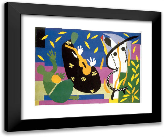 The King's Sadness 24x20 Black Modern Wood Framed Art Print Poster by Matisse, Henri