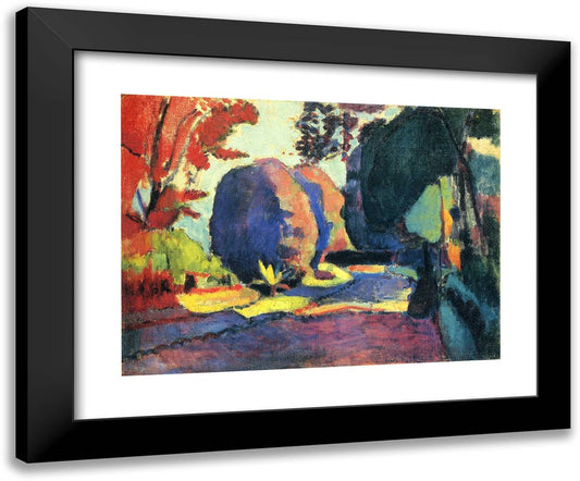 The Luxembourg Gardens 24x20 Black Modern Wood Framed Art Print Poster by Matisse, Henri