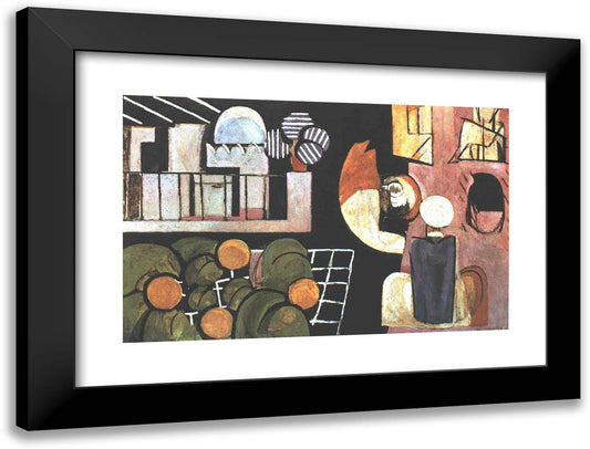 The Moroccans 24x18 Black Modern Wood Framed Art Print Poster by Matisse, Henri
