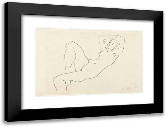 The Night 24x18 Black Modern Wood Framed Art Print Poster by Matisse, Henri