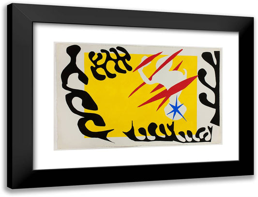 The Nightmare of the White Elephant, from Jazz 24x18 Black Modern Wood Framed Art Print Poster by Matisse, Henri