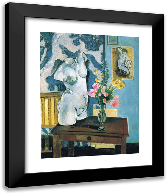 The Plaster Torso  20x24 Black Modern Wood Framed Art Print Poster by Matisse, Henri