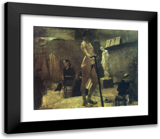 The Study of Gustave Moreau 23x20 Black Modern Wood Framed Art Print Poster by Matisse, Henri
