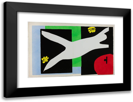 The Swimmer in the Tank, from Jazz 24x18 Black Modern Wood Framed Art Print Poster by Matisse, Henri
