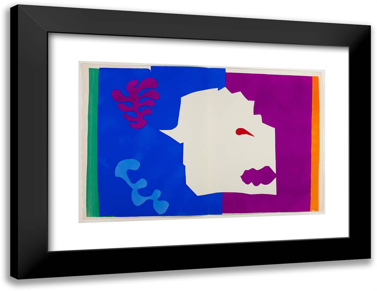 The Wolf, from Jazz 24x18 Black Modern Wood Framed Art Print Poster by Matisse, Henri
