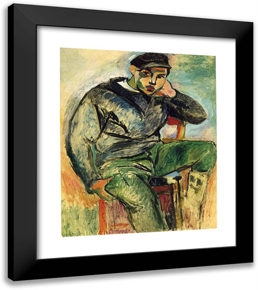 The Young Sailor I  20x23 Black Modern Wood Framed Art Print Poster by Matisse, Henri