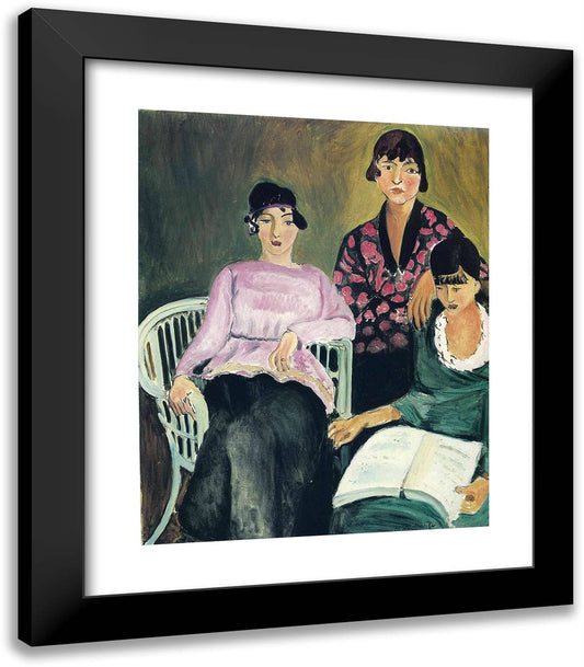 Three Sisters 20x23 Black Modern Wood Framed Art Print Poster by Matisse, Henri