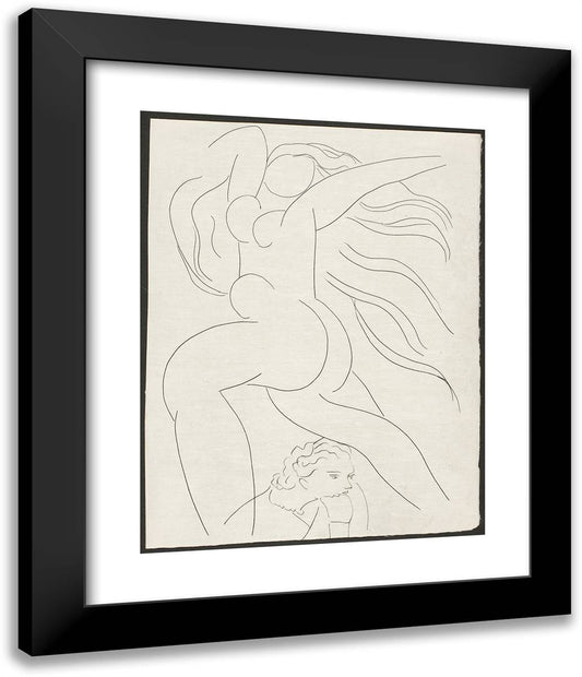 Toast, Plate One from Poesies De Mallarma 20x24 Black Modern Wood Framed Art Print Poster by Matisse, Henri