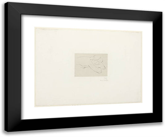 Torso Resting on Arms 24x20 Black Modern Wood Framed Art Print Poster by Matisse, Henri