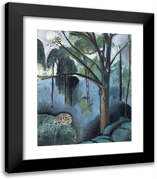 Trivaux Pond 20x23 Black Modern Wood Framed Art Print Poster by Matisse, Henri