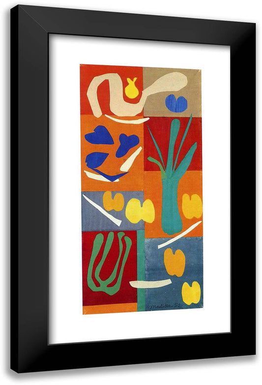 Vegetables 15x24 Black Modern Wood Framed Art Print Poster by Matisse, Henri