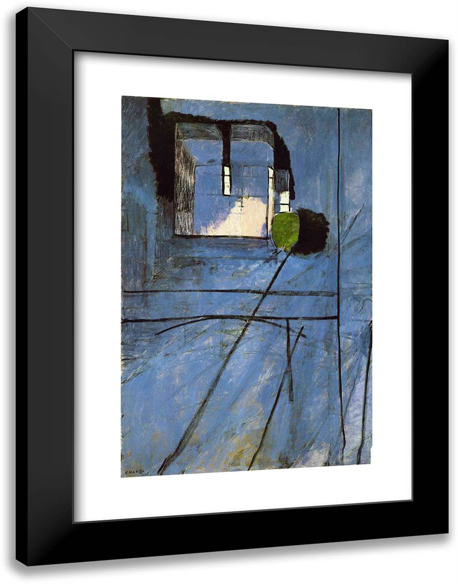 View of Notre Dame 18x24 Black Modern Wood Framed Art Print Poster by Matisse, Henri