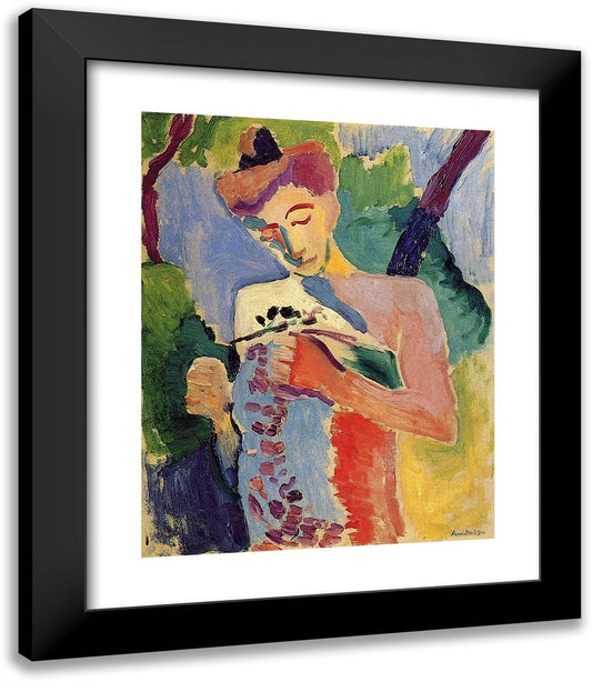 Woman  20x23 Black Modern Wood Framed Art Print Poster by Matisse, Henri