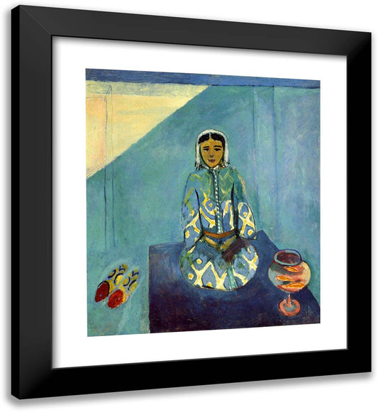 Zorah on the Terrace 20x22 Black Modern Wood Framed Art Print Poster by Matisse, Henri