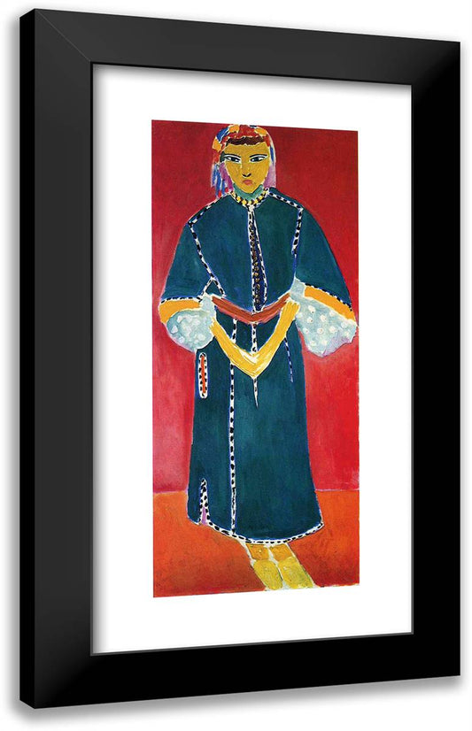 Zorah Standing  15x24 Black Modern Wood Framed Art Print Poster by Matisse, Henri