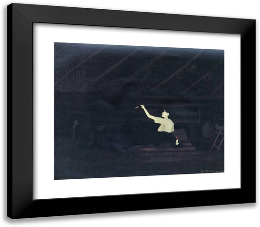 Abe Lincoln's First Book 23x20 Black Modern Wood Framed Art Print Poster by Pippin, Horace