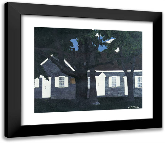Birmingham Meeting House III 23x20 Black Modern Wood Framed Art Print Poster by Pippin, Horace