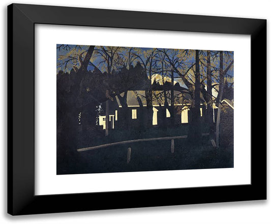 Birmingham Meeting House IV 24x20 Black Modern Wood Framed Art Print Poster by Pippin, Horace