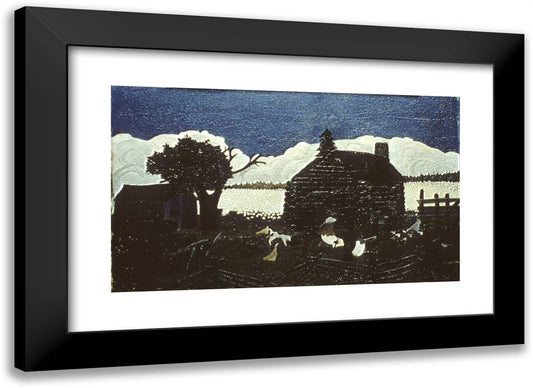 Cabin in the Cotton 24x17 Black Modern Wood Framed Art Print Poster by Pippin, Horace