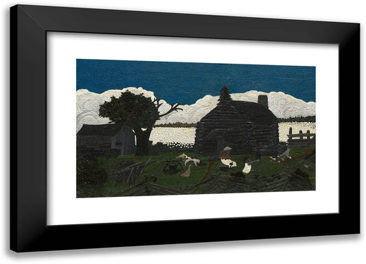 Cabin in the Cotton II 24x17 Black Modern Wood Framed Art Print Poster by Pippin, Horace