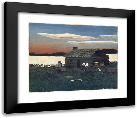 Cabin in the Cotton III 23x20 Black Modern Wood Framed Art Print Poster by Pippin, Horace