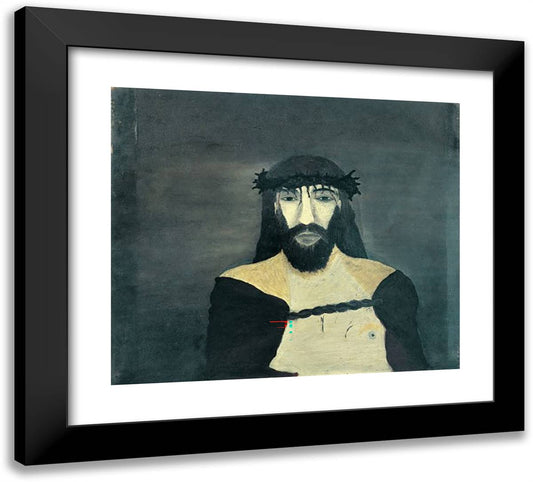 Christ Crowned with Thorns 22x20 Black Modern Wood Framed Art Print Poster by Pippin, Horace