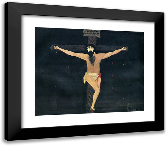 Crucifixion 23x20 Black Modern Wood Framed Art Print Poster by Pippin, Horace