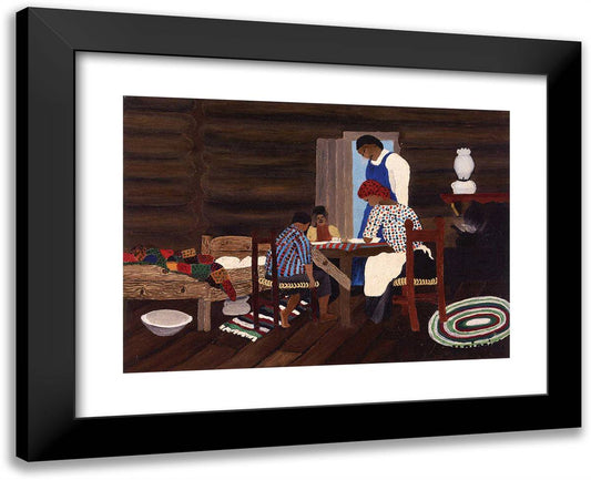 Giving Thanks 24x19 Black Modern Wood Framed Art Print Poster by Pippin, Horace