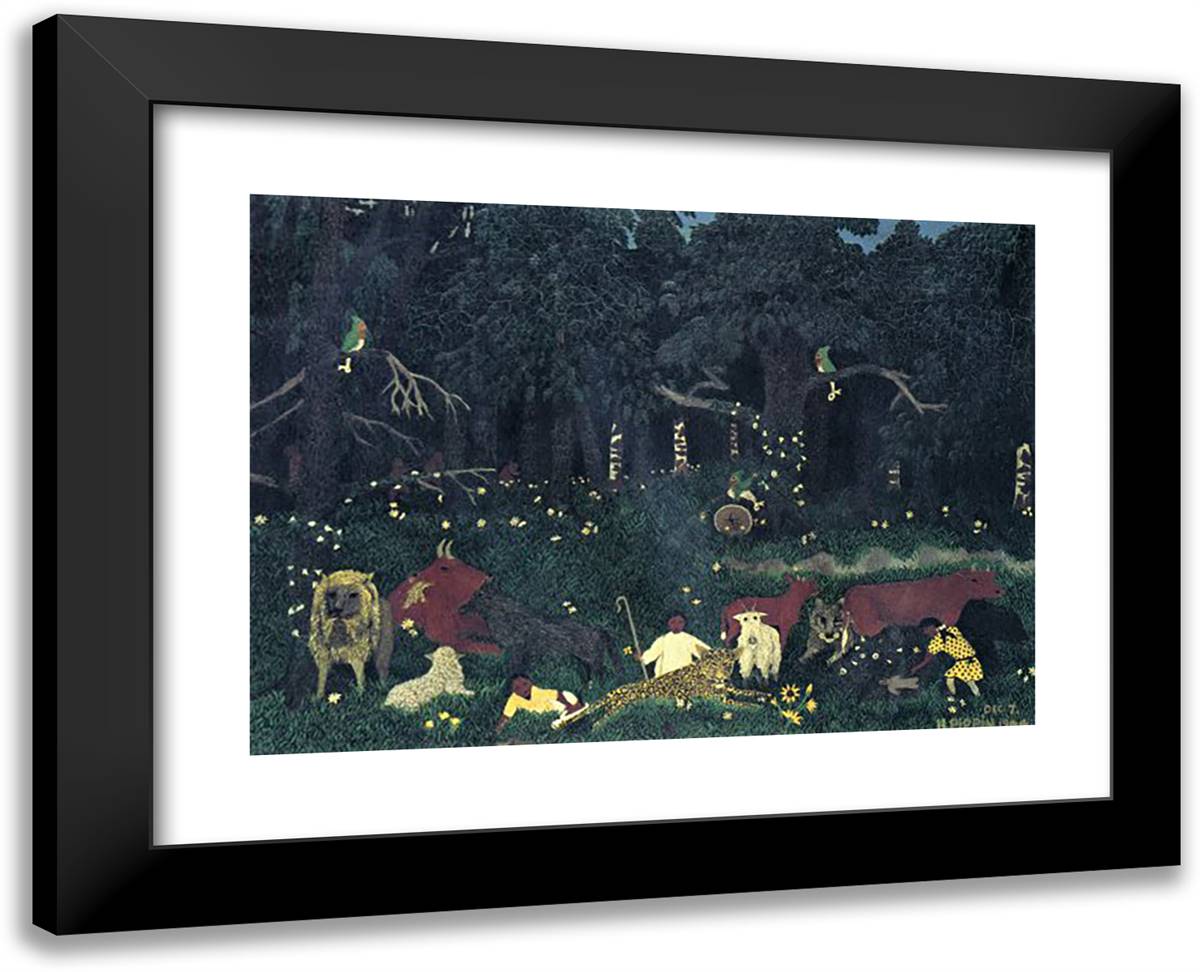 Holy Mountain II 24x19 Black Modern Wood Framed Art Print Poster by Pippin, Horace