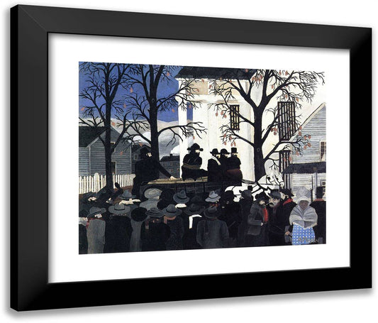 John Brown Going to His Hanging 24x20 Black Modern Wood Framed Art Print Poster by Pippin, Horace