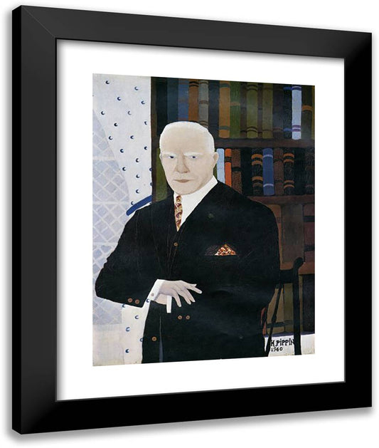 Portrait of Christian Brinton 20x24 Black Modern Wood Framed Art Print Poster by Pippin, Horace