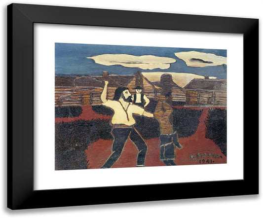 The Whipping 24x20 Black Modern Wood Framed Art Print Poster by Pippin, Horace