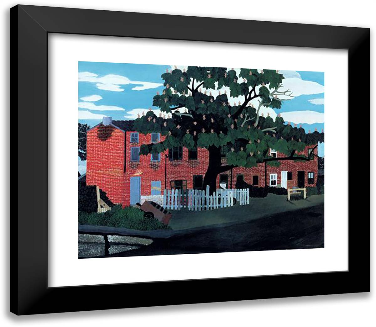 West Chester, Pennsylvania 23x20 Black Modern Wood Framed Art Print Poster by Pippin, Horace