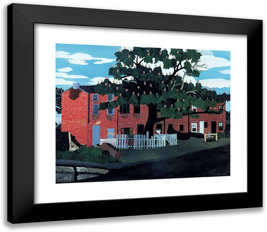 West Chester, Pennsylvania 23x20 Black Modern Wood Framed Art Print Poster by Pippin, Horace