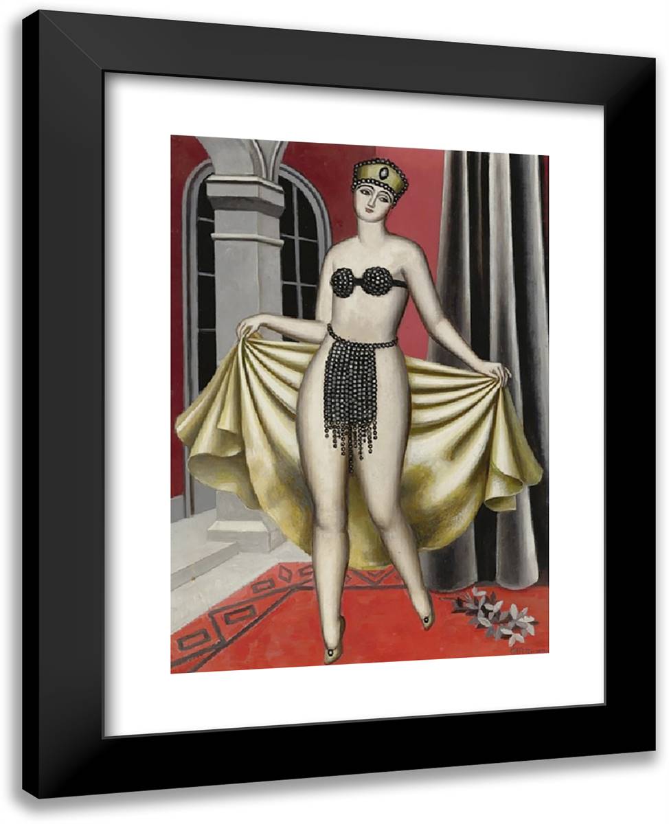 Salome  19x24 Black Modern Wood Framed Art Print Poster by Metzinger, Jean