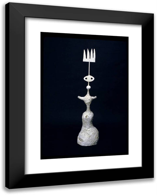 Maquette for Miro's Chicago 19x24 Black Modern Wood Framed Art Print Poster by Miro, Joan
