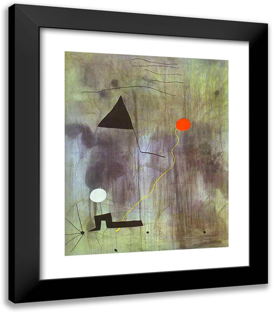 The Birth of the World 20x23 Black Modern Wood Framed Art Print Poster by Miro, Joan